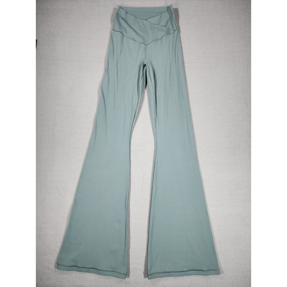 Offline by Aerie Real Me Flare High Rise Legging Medium Seafoam Green Crossover